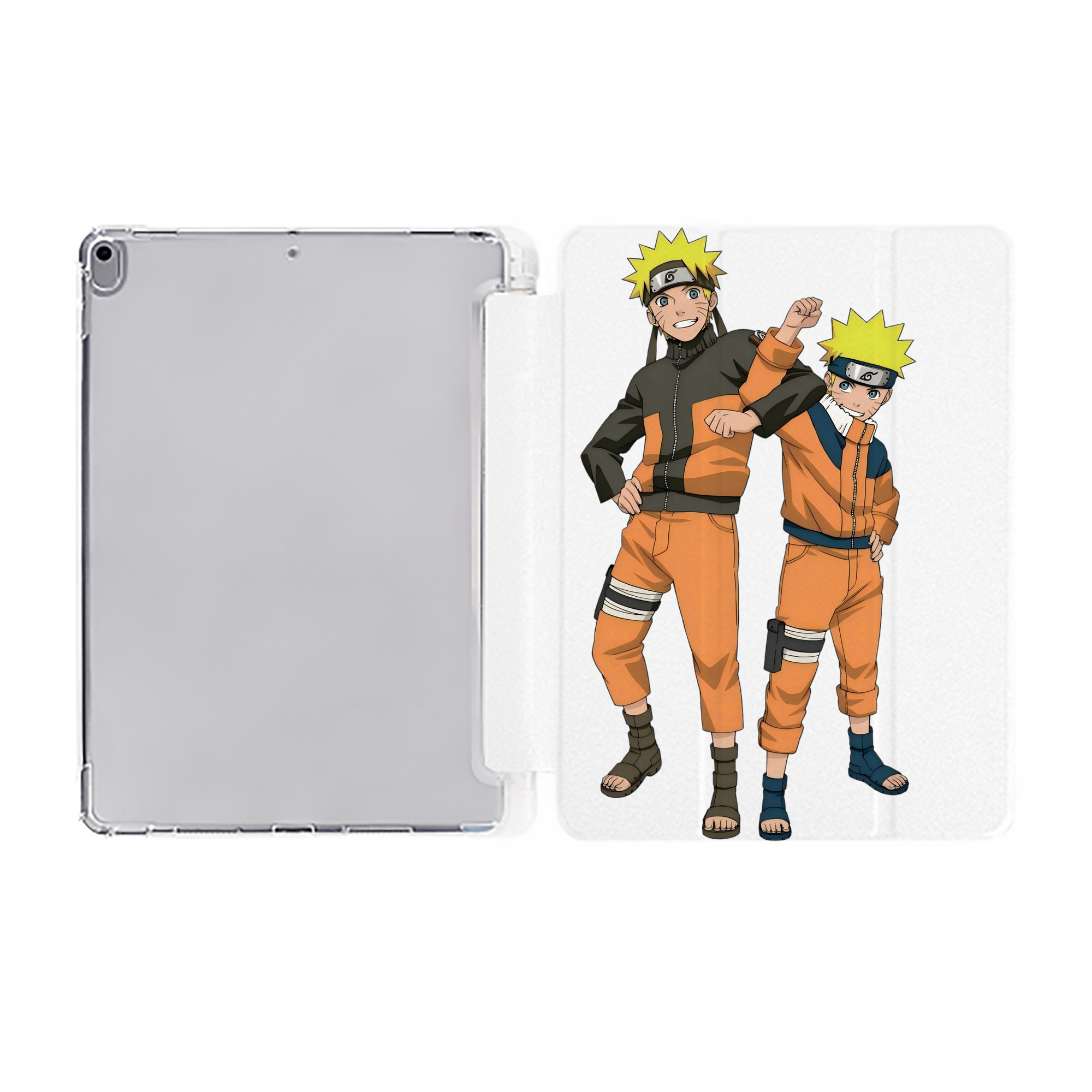 （画像用） NARUTO -ナルト- うずまき ナルト Uzumaki Naruto IPad ケース ペン収納付き 三つ折りスタンド PUレザー×シリコン 対応機種9.5/10.5/10.9インチ